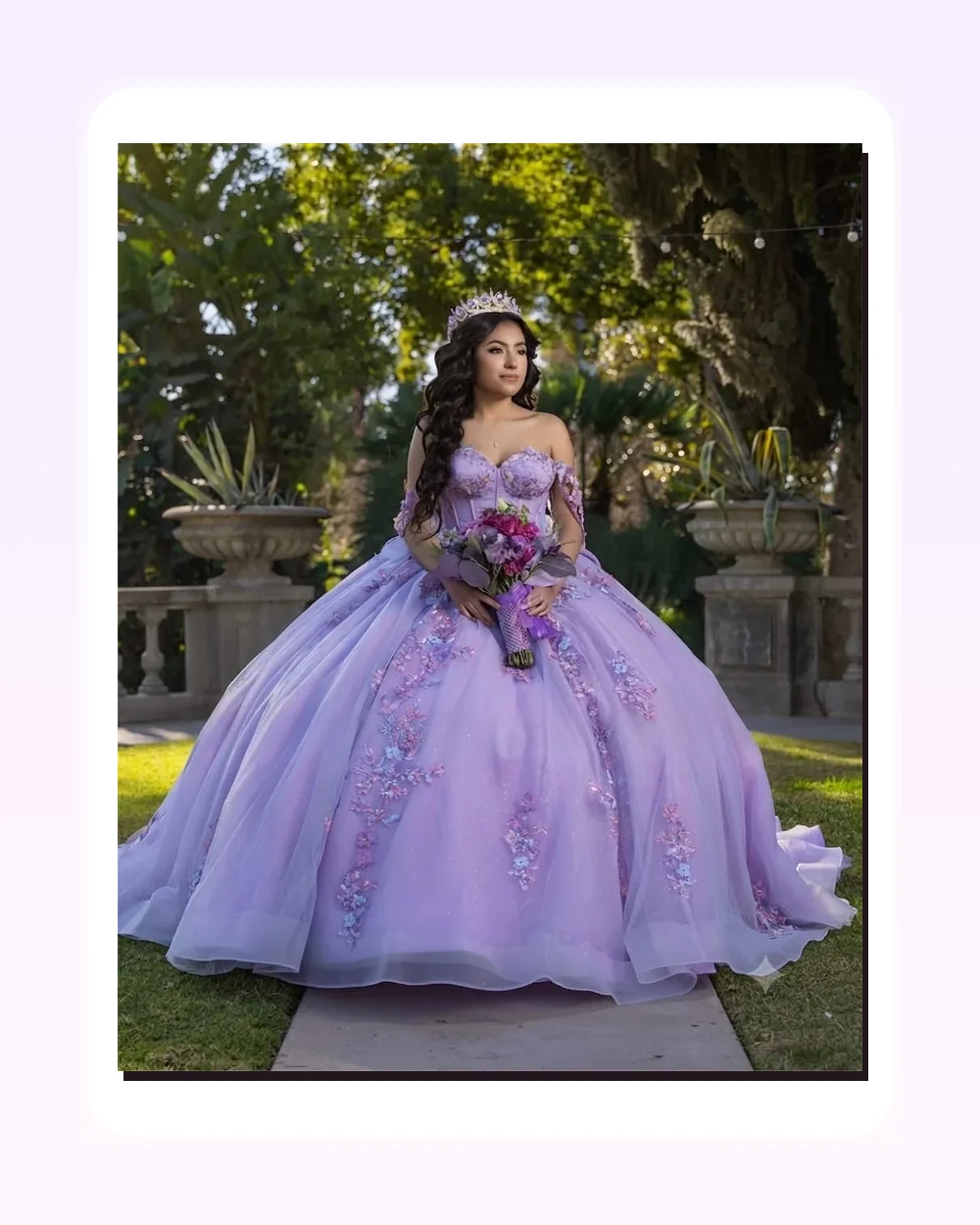 Rapunzel lila jardín