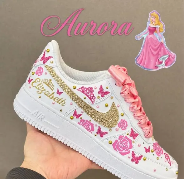 Aurora · tenis personalizados en rosa