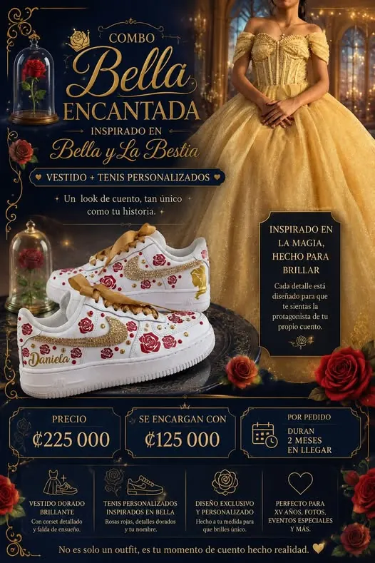 Bella · combo con tenis personalizados