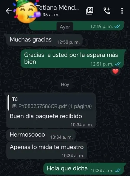 La alegría de recibir el pedido · imagen 3 de 3