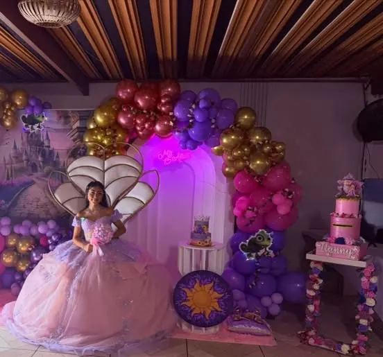 Rapunzel · vestido de quince años