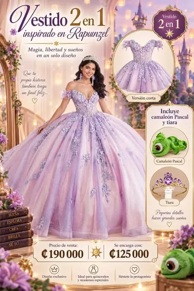 Rapunzel · 2 en 1 para tu gran noche